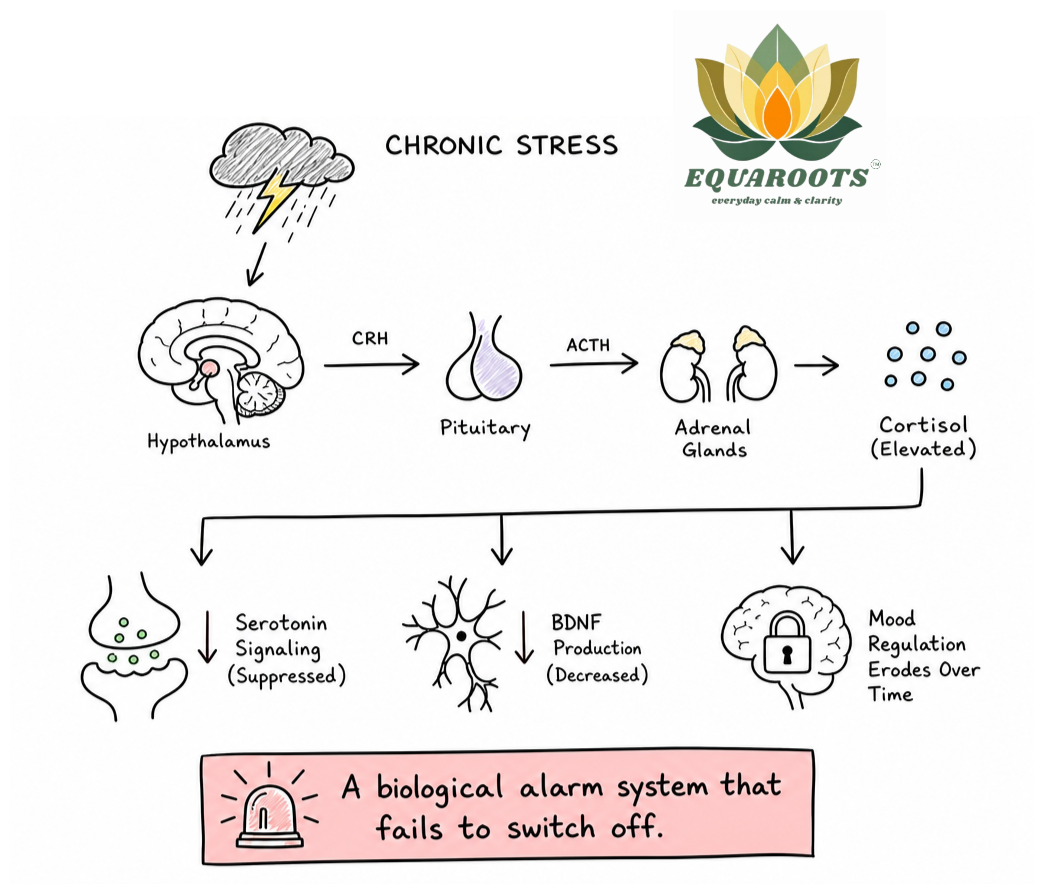 Mood Crashes After Stress: The Biology Nobody Explains