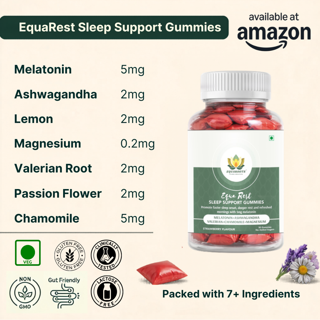 Sleep & Gut Rest Combo- EquaRest Sleep Support Gummies + EquaBiome Stress Smart Probiotics