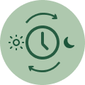 Supports the Body's Natural Sleep-Wake Rhythm