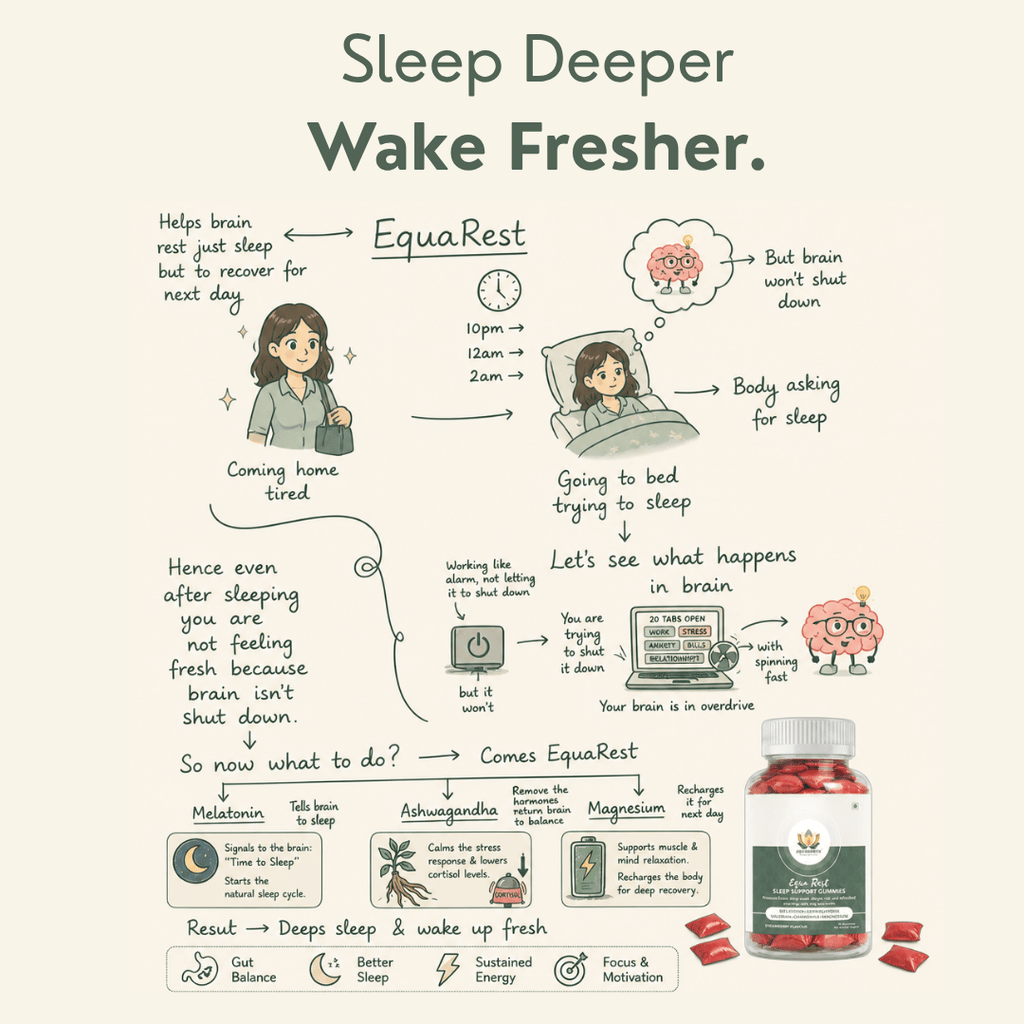 Sleep & Gut Rest Combo- EquaRest Sleep Support Gummies + EquaBiome Stress Smart Probiotics